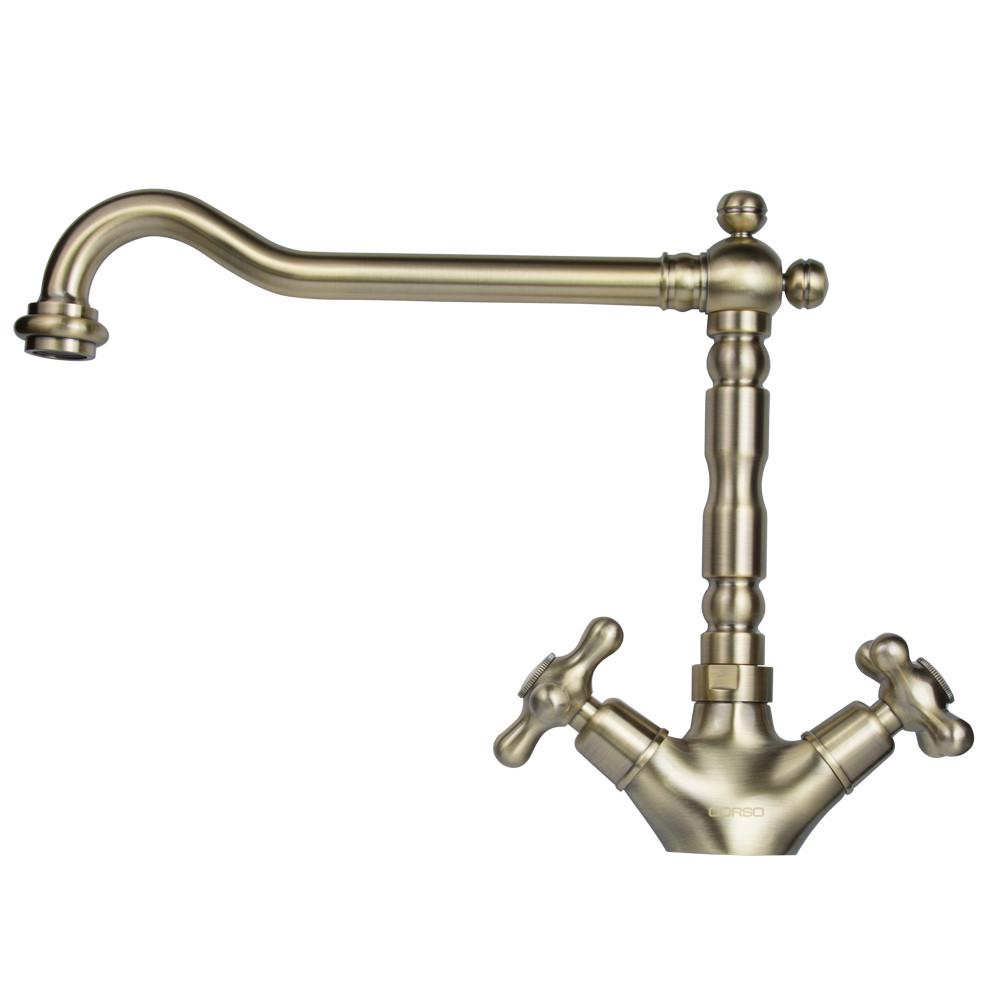 Змішувач кухонний CORSO Бронзовий - фото 3