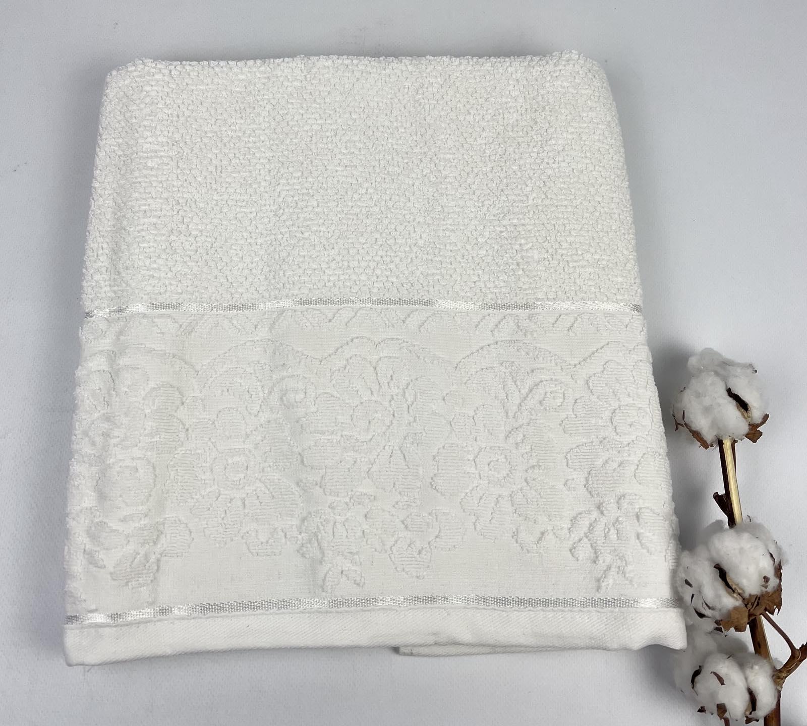 Полотенце Philippus Lux Cotton Clara Е836 70x140 см Молочный (CN30940)