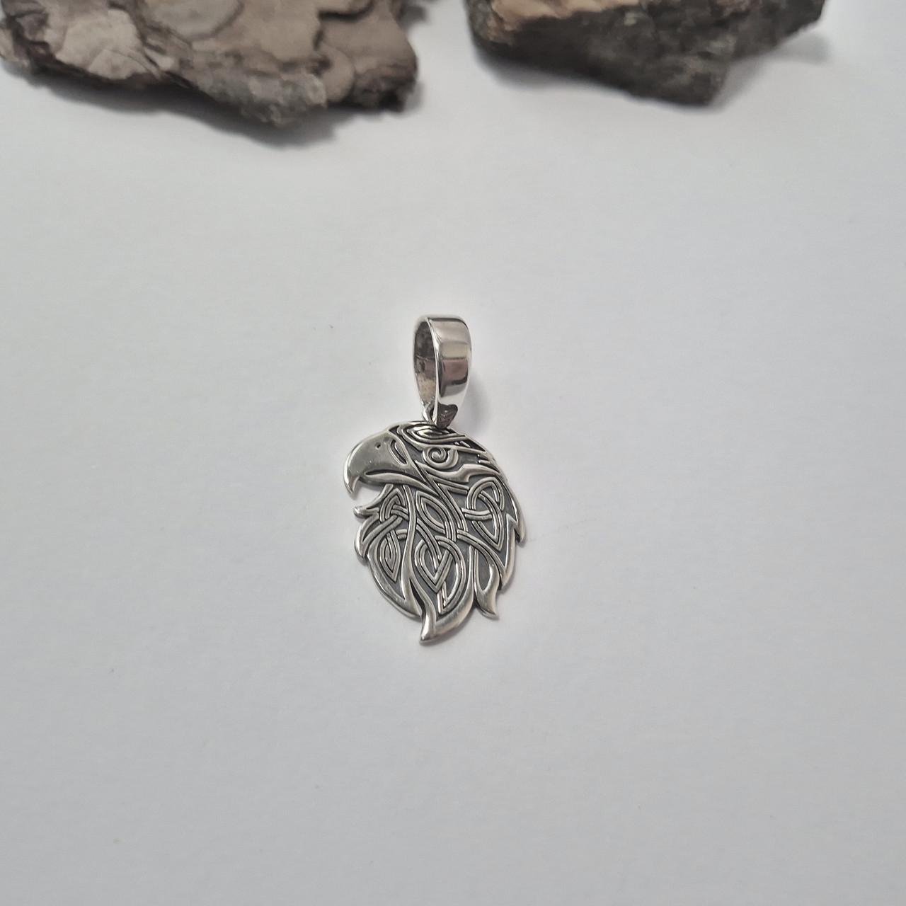 Підвіска оберіг амулет орел чорнене срібло 925 проби 3,90 г (93642)