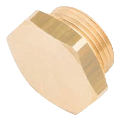 Заглушка латунная пневматическая с наружной резьбой M22x1,5 (PB1610022)