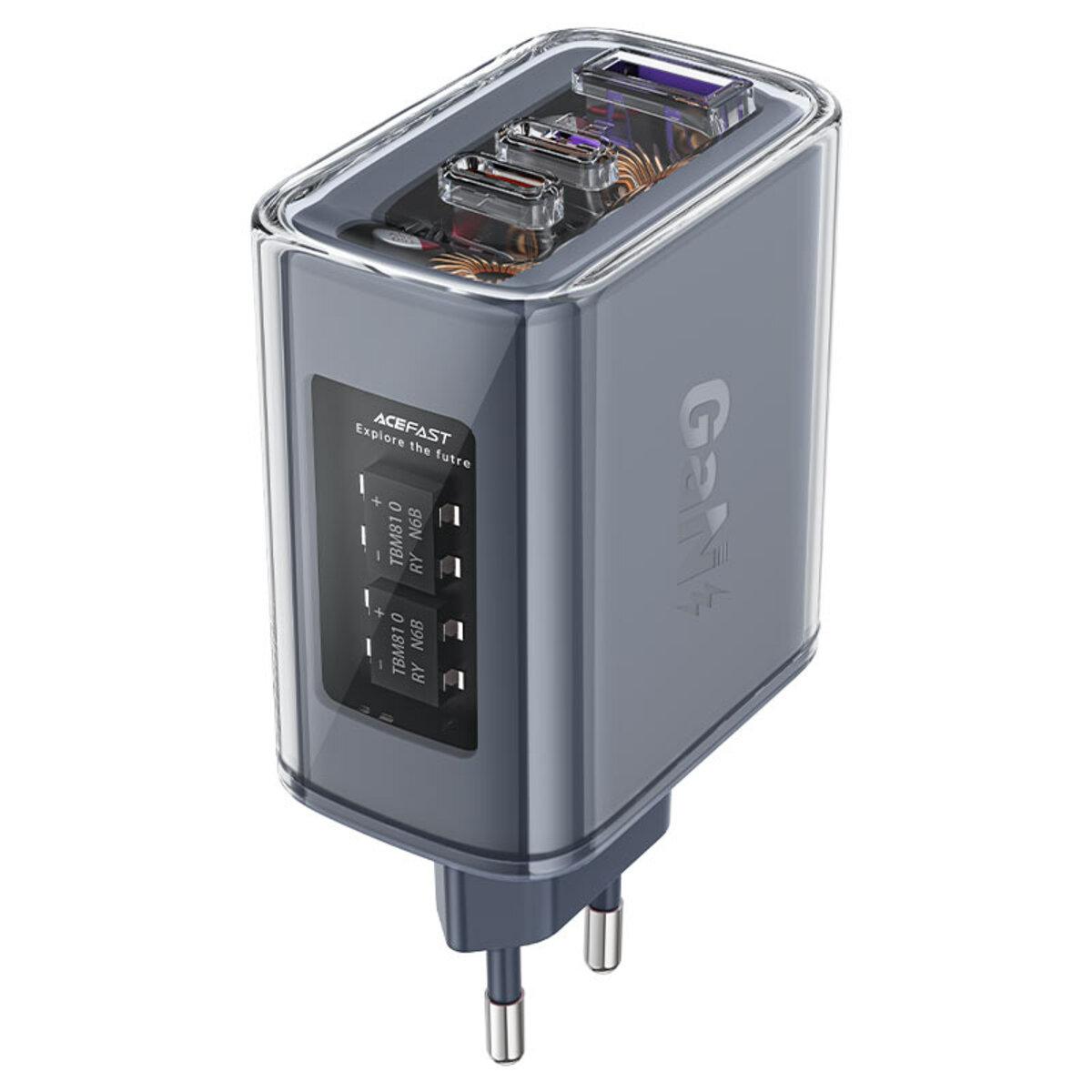 Зарядное устройство Acefast A45 Sparkling series PD 65W GaN charger Mica Grey (12909660) Зарядное устройство Acefast A45 Sparkling series PD 65W GaN charger Mica Grey (12909660)