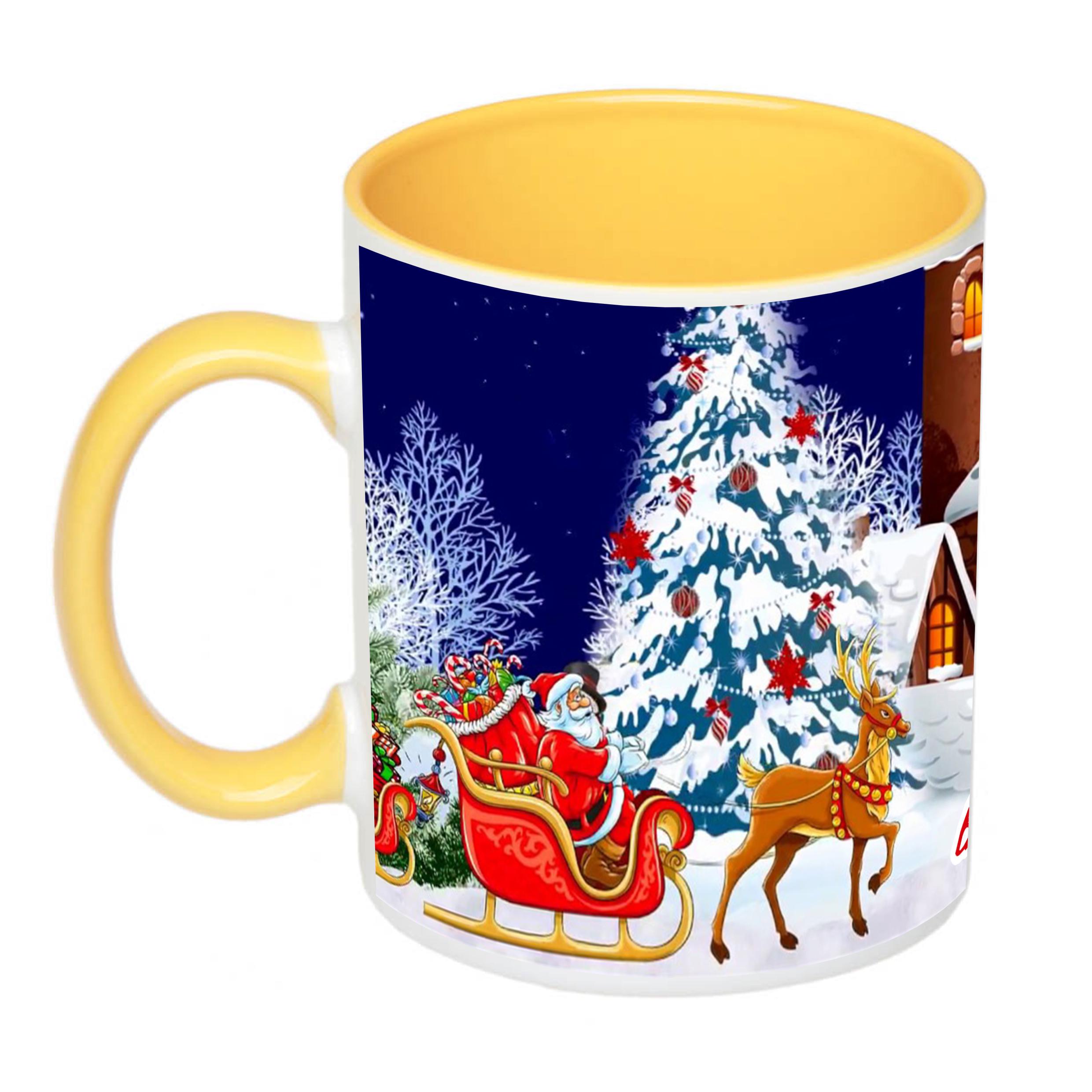 Чашка с принтом "Від святого Миколая" с именем 330 мл Желтый (16605) - фото 2 Чашка с принтом "Від святого Миколая" с именем 330 мл Желтый (16605) - фото 2