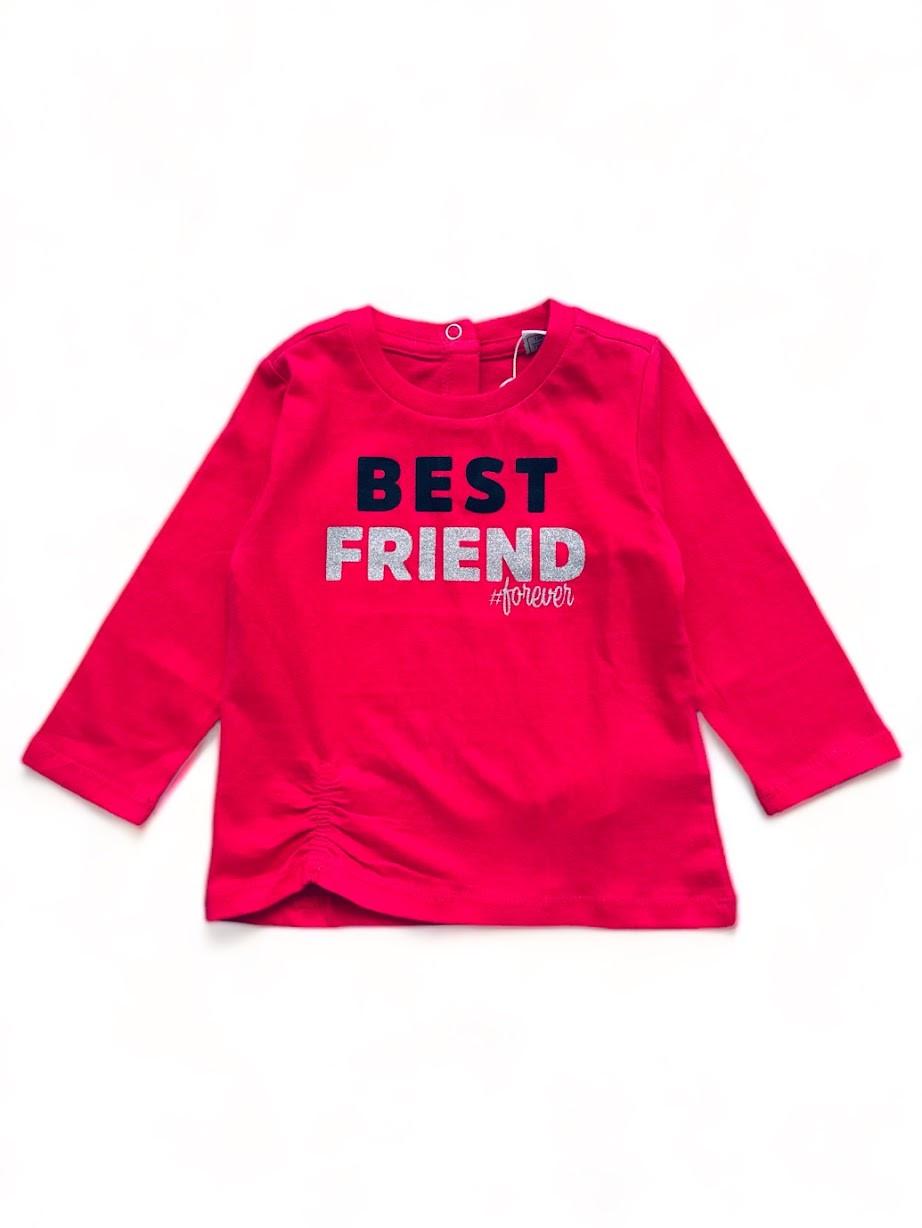 Реглан для девочки Chicco хлопковый принтованный 9-12 мес. 80 см Розовый (2091953678)