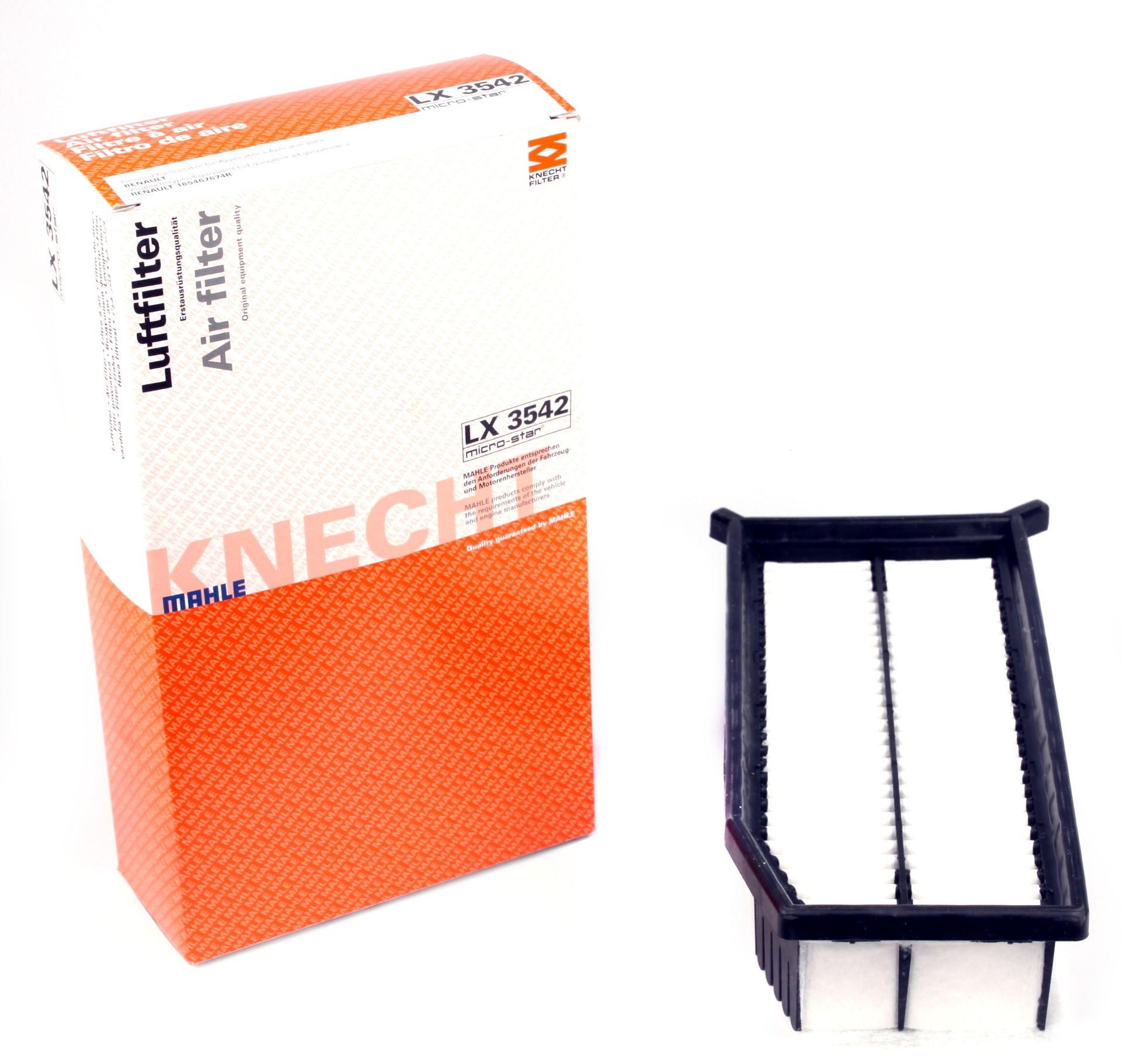 Фильтр воздушный KNECHT для Renault Clio/Dacia Logan 0,9-1,6 10- (LX 3542)