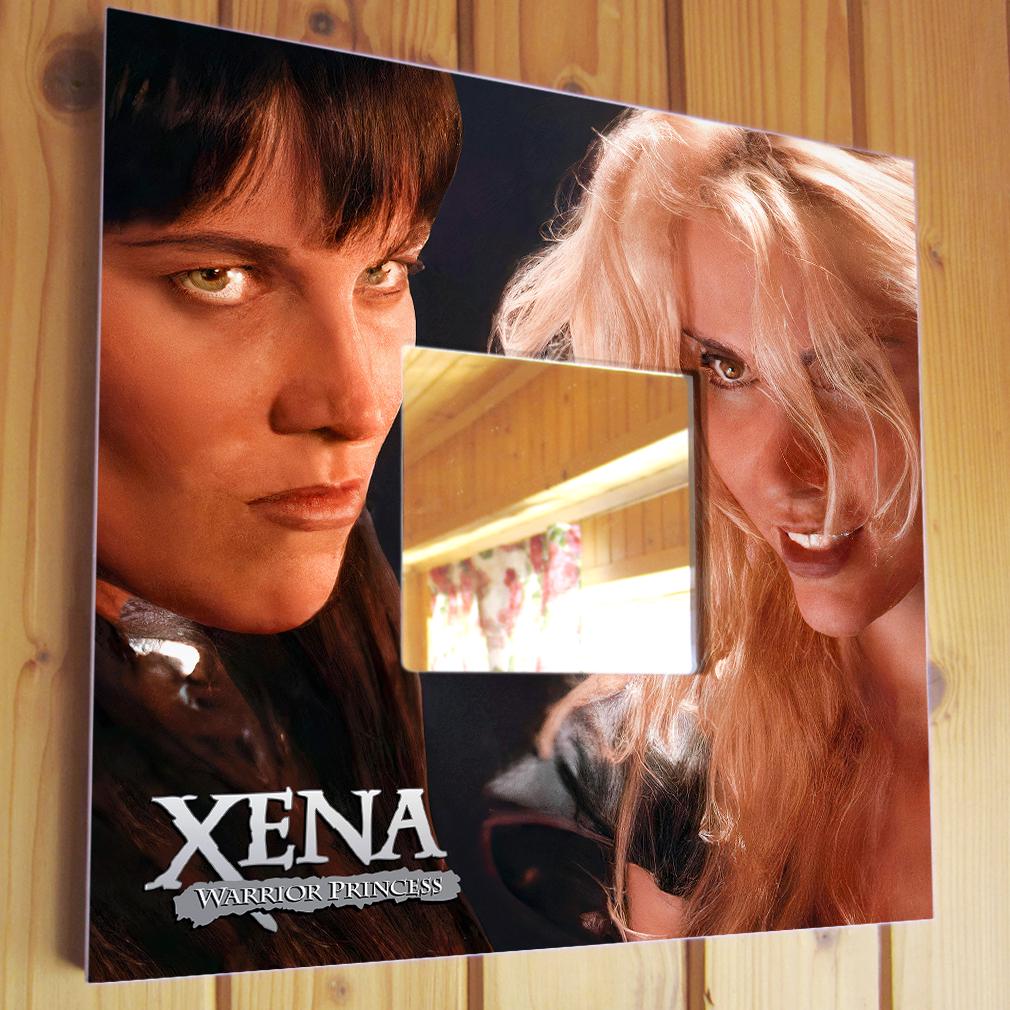 Зеркало декоративное "Сериал Зена: королева воинов" 260х260 мм (M04587)