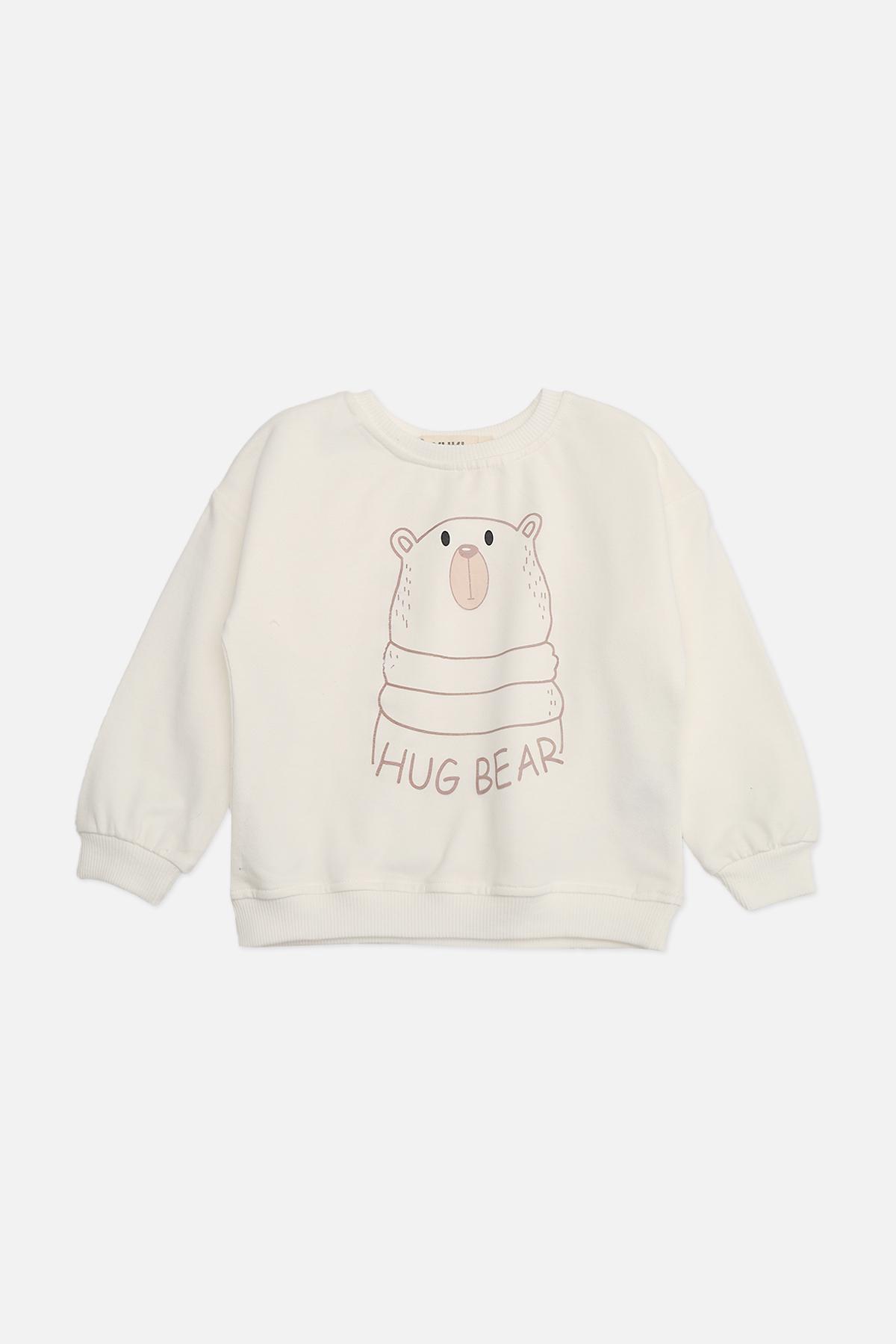 Свитшот для мальчика 98 см Молочный (ЦБ-00271950)