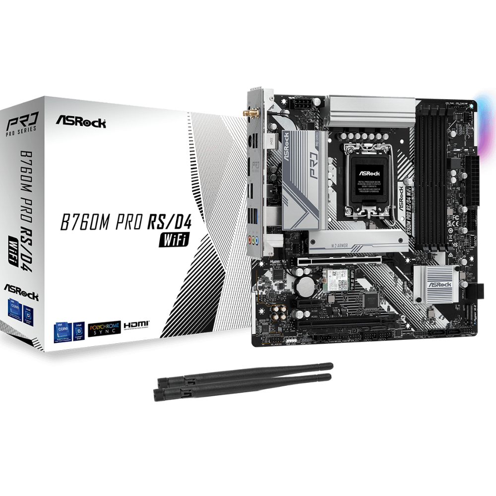 Материнская плата ASRock B760M PRO RS/D4 (13103557) - фото 4