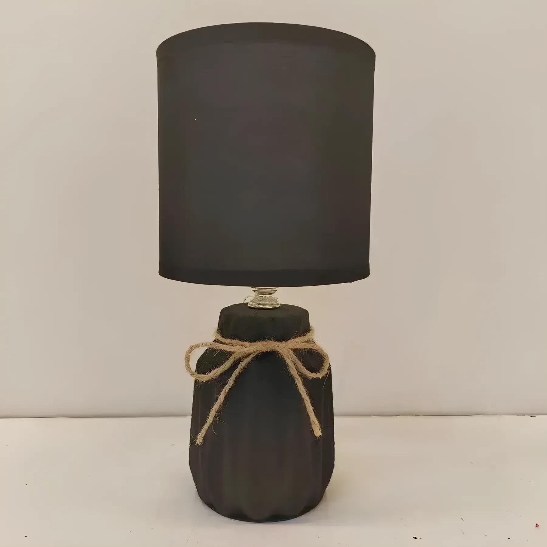 Настільна лампа Valeso декоративна керамічна одинарна Е14 IP20 HS8869 Чорний (28687927)