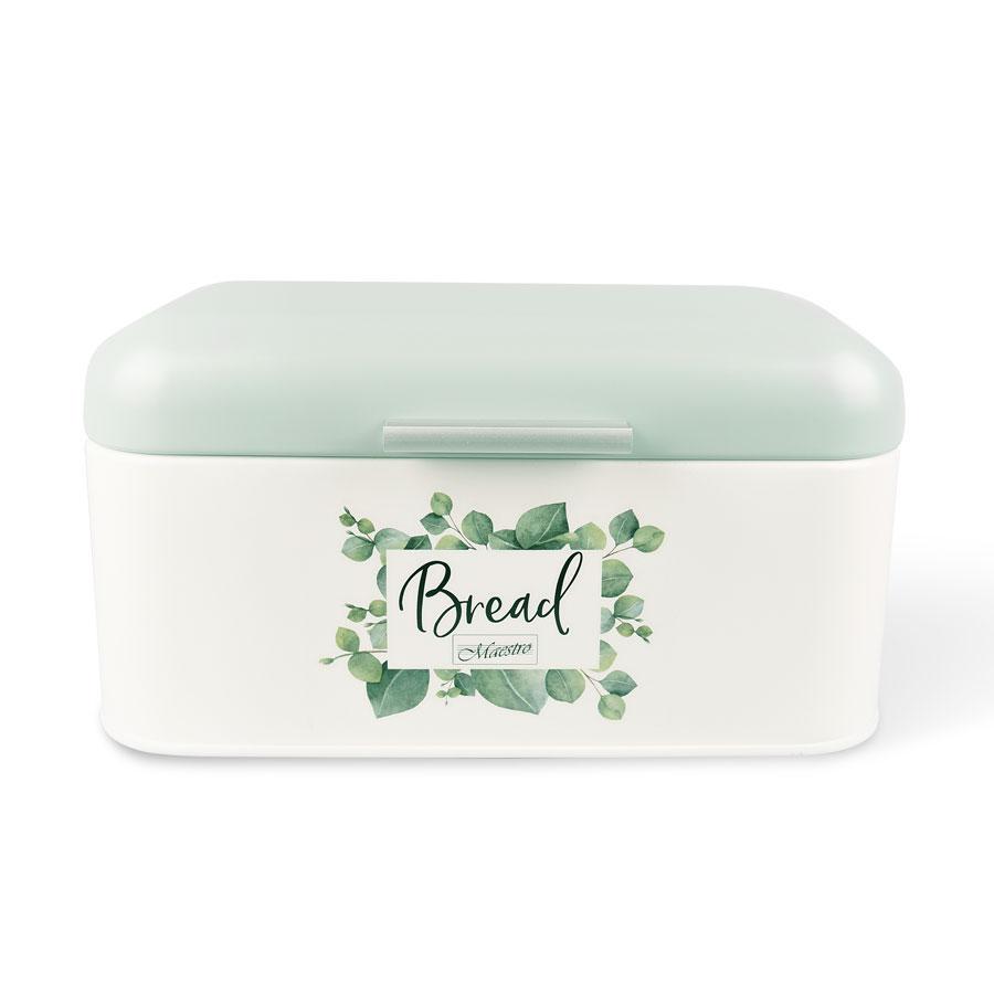 Хлебница металлическая с оливковой крышкой Белый (MR-1773S)