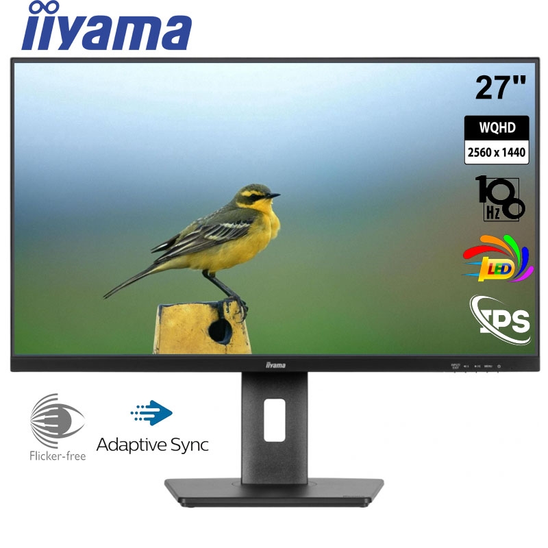 Монитор Iiyama XUB2797QSNP-B1 безрамочный IPS 2560x1440 QHD 27" (tf6414) - фото 2
