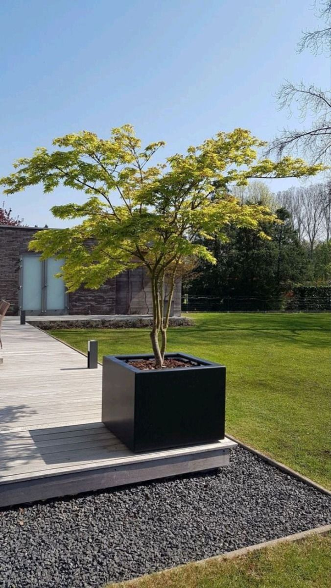 Кашпо для сада Неаполь 600х800х800 мм 1 шт. Антрацит (27830721)