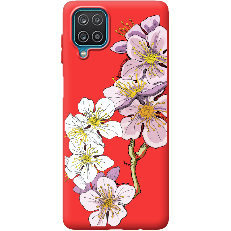 Чехол BoxFace Samsung A125 Galaxy A12 Cherry Blossom Красный силикон (41506-cc4-41673)