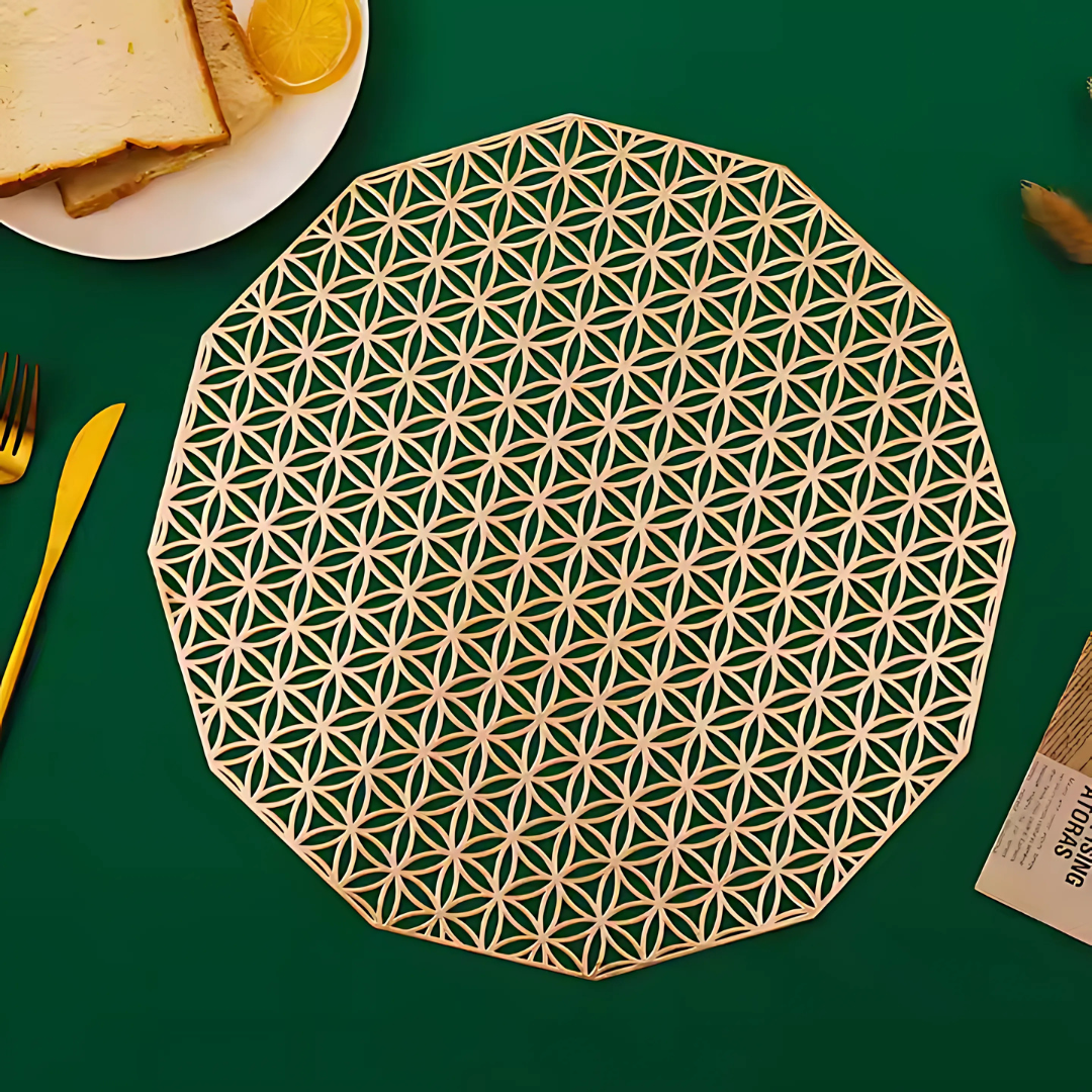 Салфетка сервировочная под горячее 2 шт. Золотистый (C053_gold) - фото 4 Салфетка сервировочная под горячее 2 шт. Золотистый (C053_gold) - фото 4