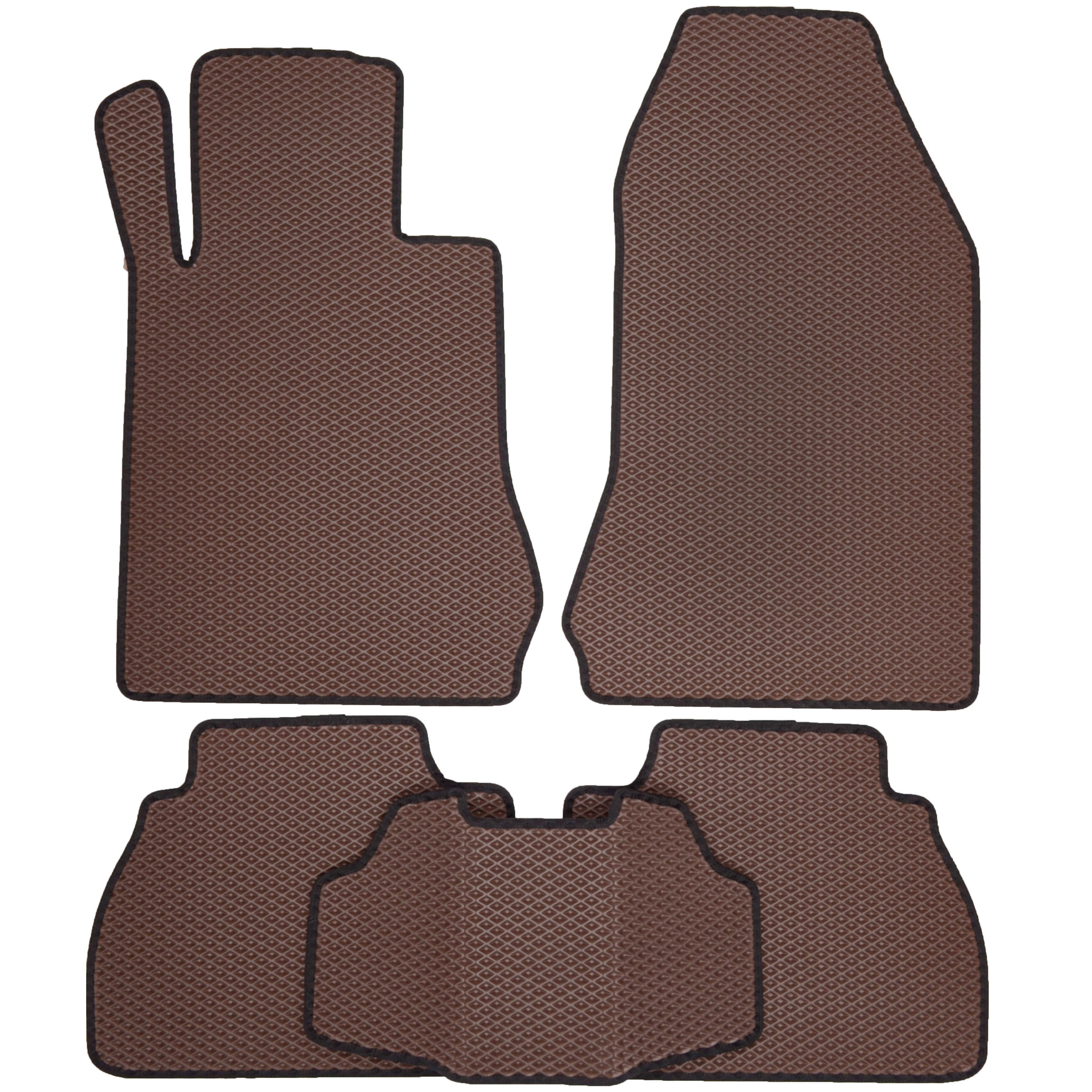 Коврики в салон для Mercedes E-Class W210 '95-02 RWD EVA-полимерные Коричневый (163235)