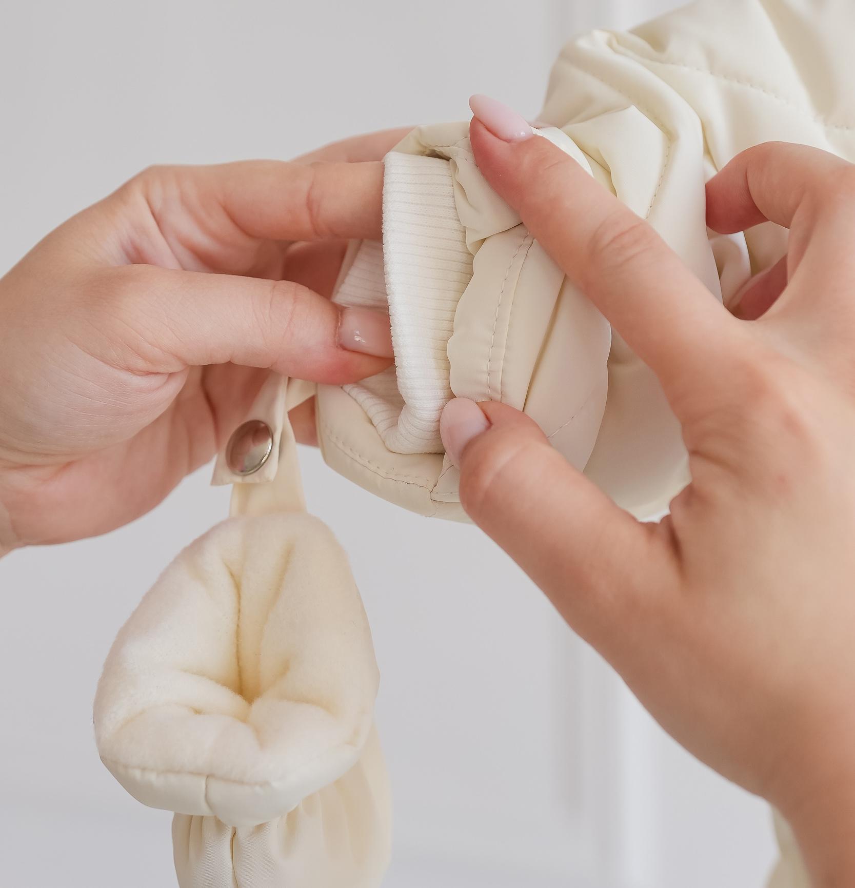 Комбінезон зимовий дитячий Polar Kid's Fantasy з рукавичками 3-6 міс. 68 см Молочний (4422) - фото 5 Комбінезон зимовий дитячий Polar Kid's Fantasy з рукавичками 3-6 міс. 68 см Молочний (4422) - фото 5