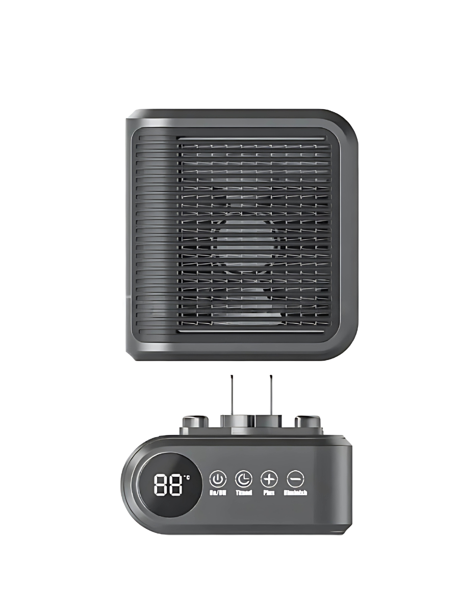 Тепловентилятор с таймером 800 Вт Серо-черный (3053128710) - фото 5