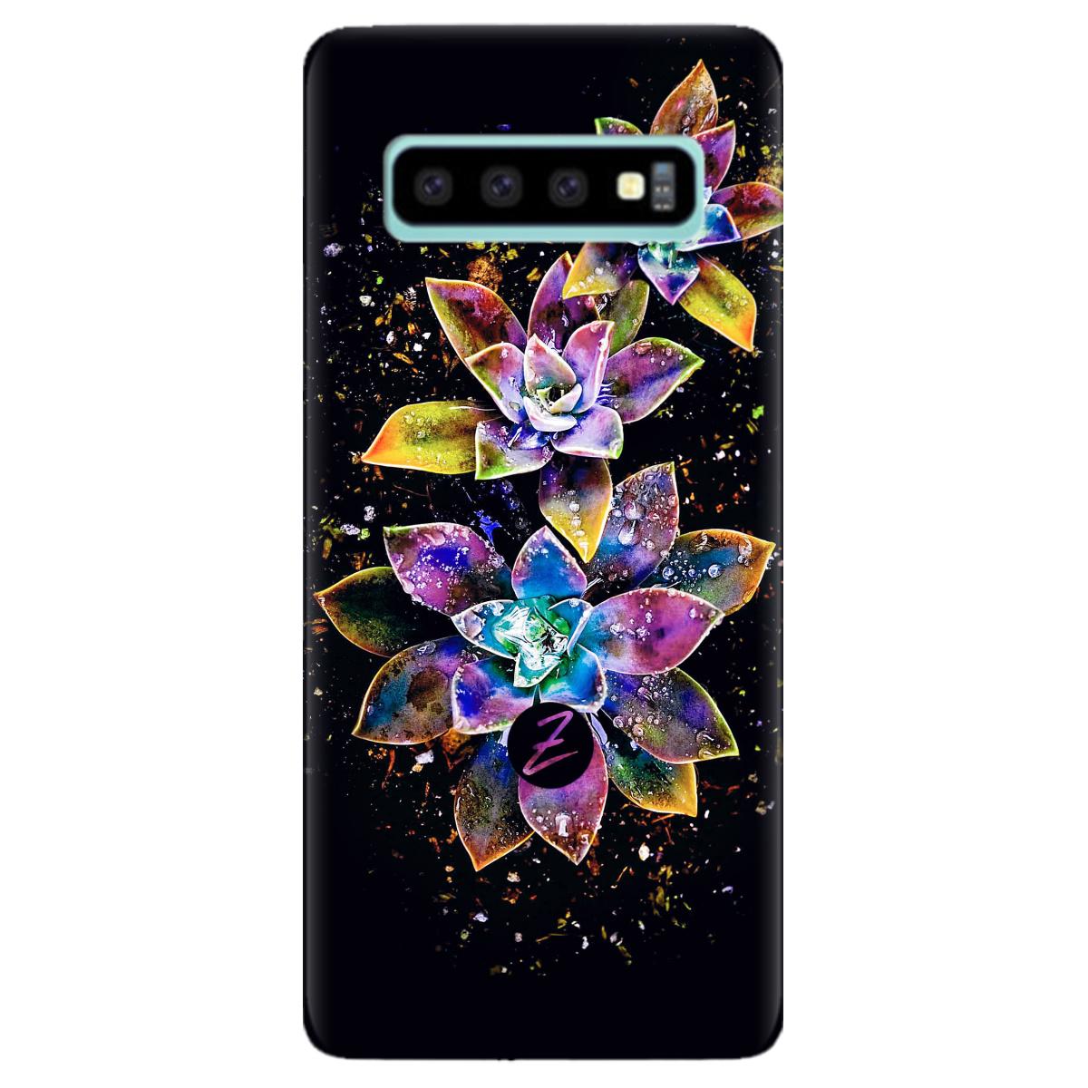 Силиконовый чехол Zorrov для Samsung Galaxy S10 Plus - Magical flowers (11790040084064829)