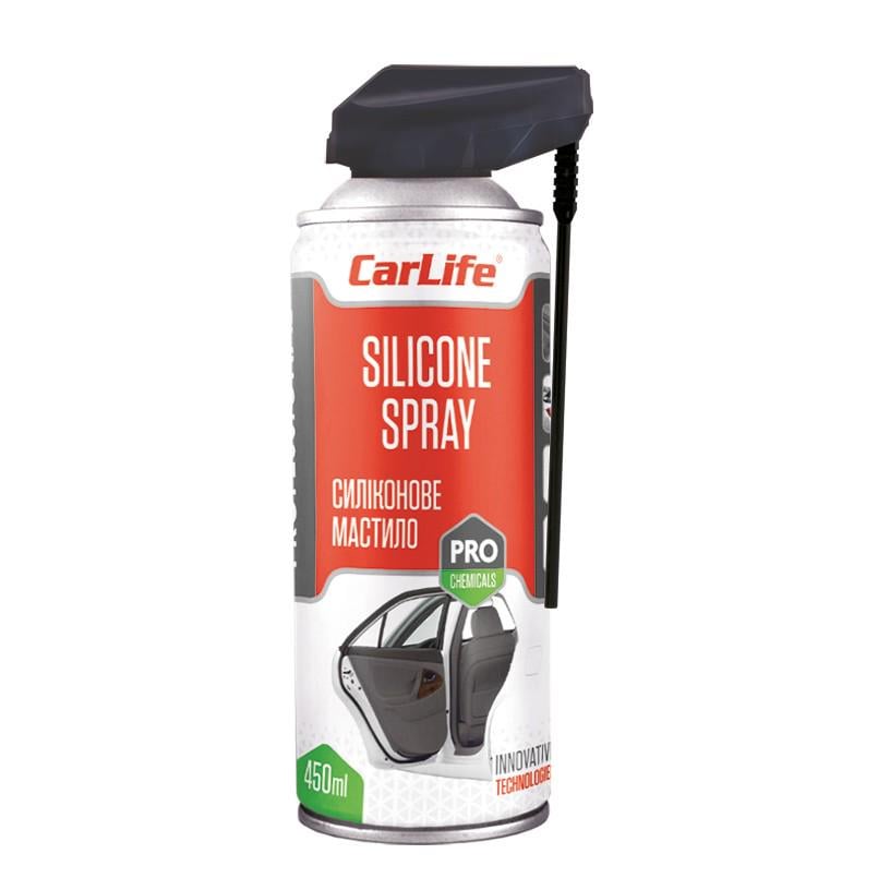 Мастило силіконове Carlife Silicone Spray Professional 450 мл 24 шт. Мастило силіконове Carlife Silicone Spray Professional 450 мл 24 шт.