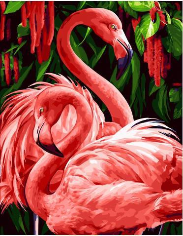 Картина по номерам Brushme Важные фламинго 40х50 см в коробке (BRM34305)
