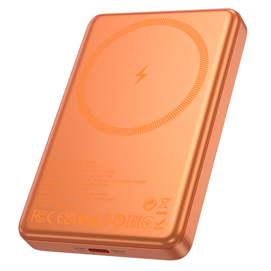 Внешний аккумулятор Hoco Joy PD с магнитной быстрой зарядкой Q26A 10000mAh/1Type-C/20W/3A/PD/QC (24518) Внешний аккумулятор Hoco Joy PD с магнитной быстрой зарядкой Q26A 10000mAh/1Type-C/20W/3A/PD/QC (24518)