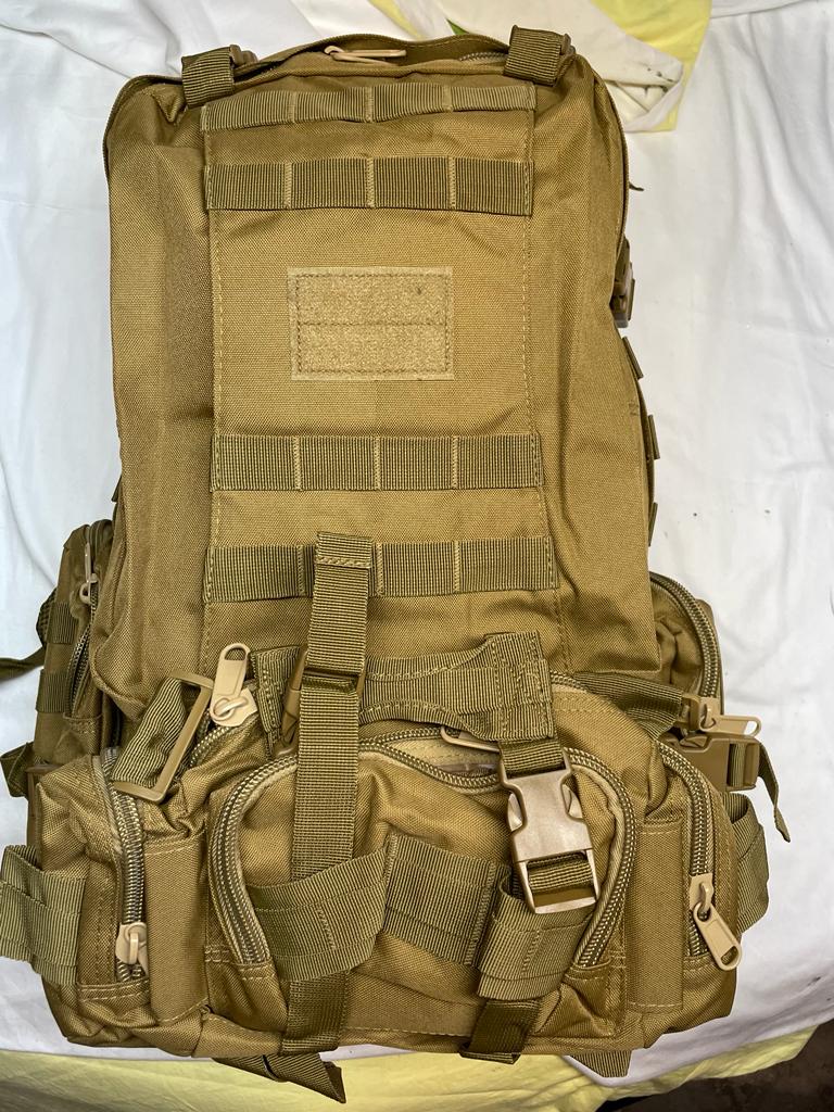 Рюкзак тактичний водонепроникний Molle комбінований 55 л 600D з 3 підсумками Койот - фото 4 Рюкзак тактичний водонепроникний Molle комбінований 55 л 600D з 3 підсумками Койот - фото 4