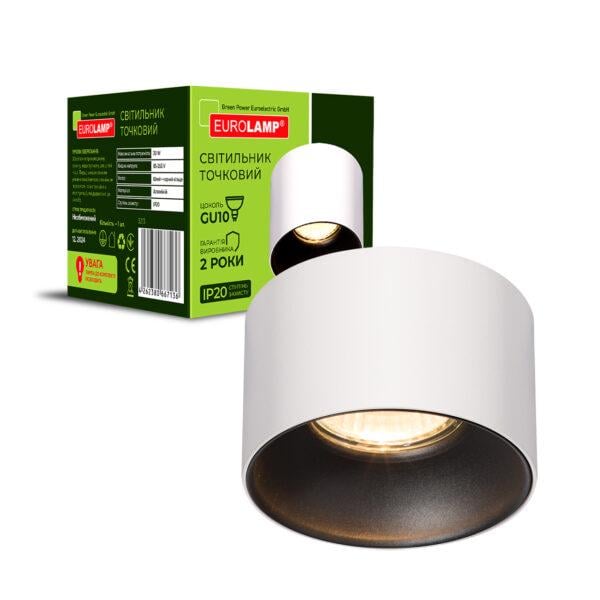 Точковий світильник Eurolamp для лампи GU10 N3 1х30 Вт Білий (26914186)