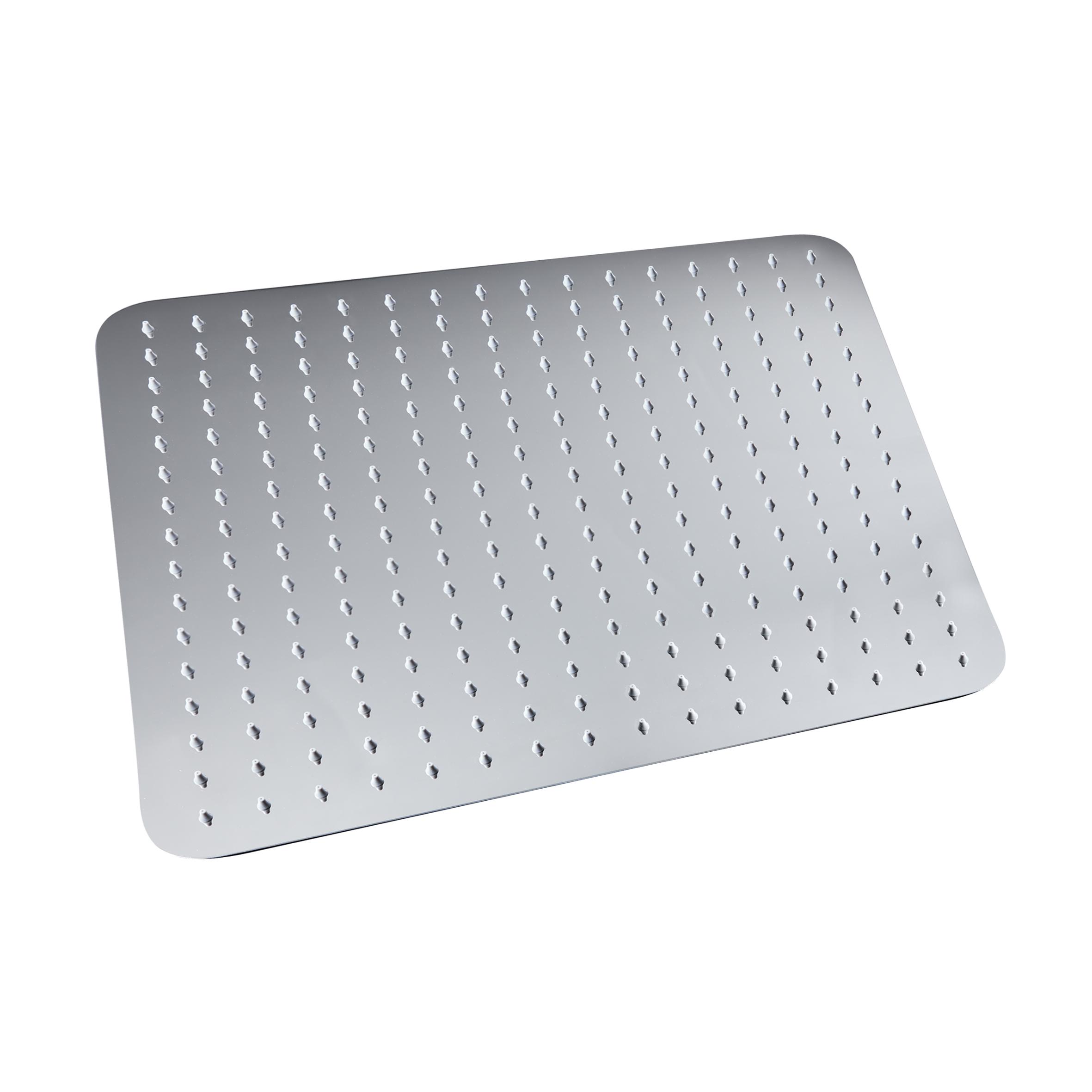 Лейка для верхнего душа Q-tap Hlavova S400N1ZCC QTHLAS400N1ZCC квадратная 400x400 мм Хром (77509)