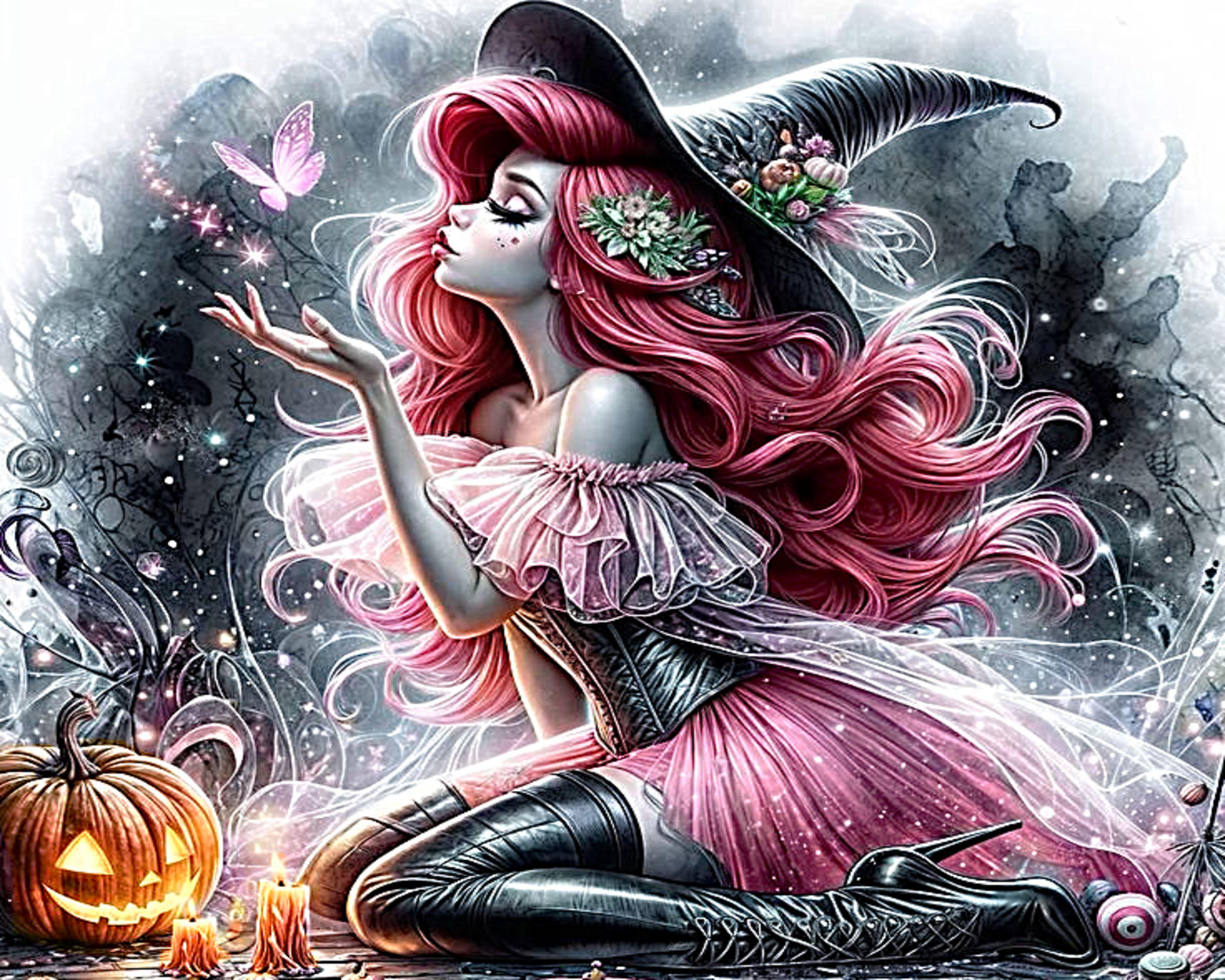 Алмазная мозаика АлМазка Чары квадратные алмазы на подрамнике 40x50 см (АлМ-296)