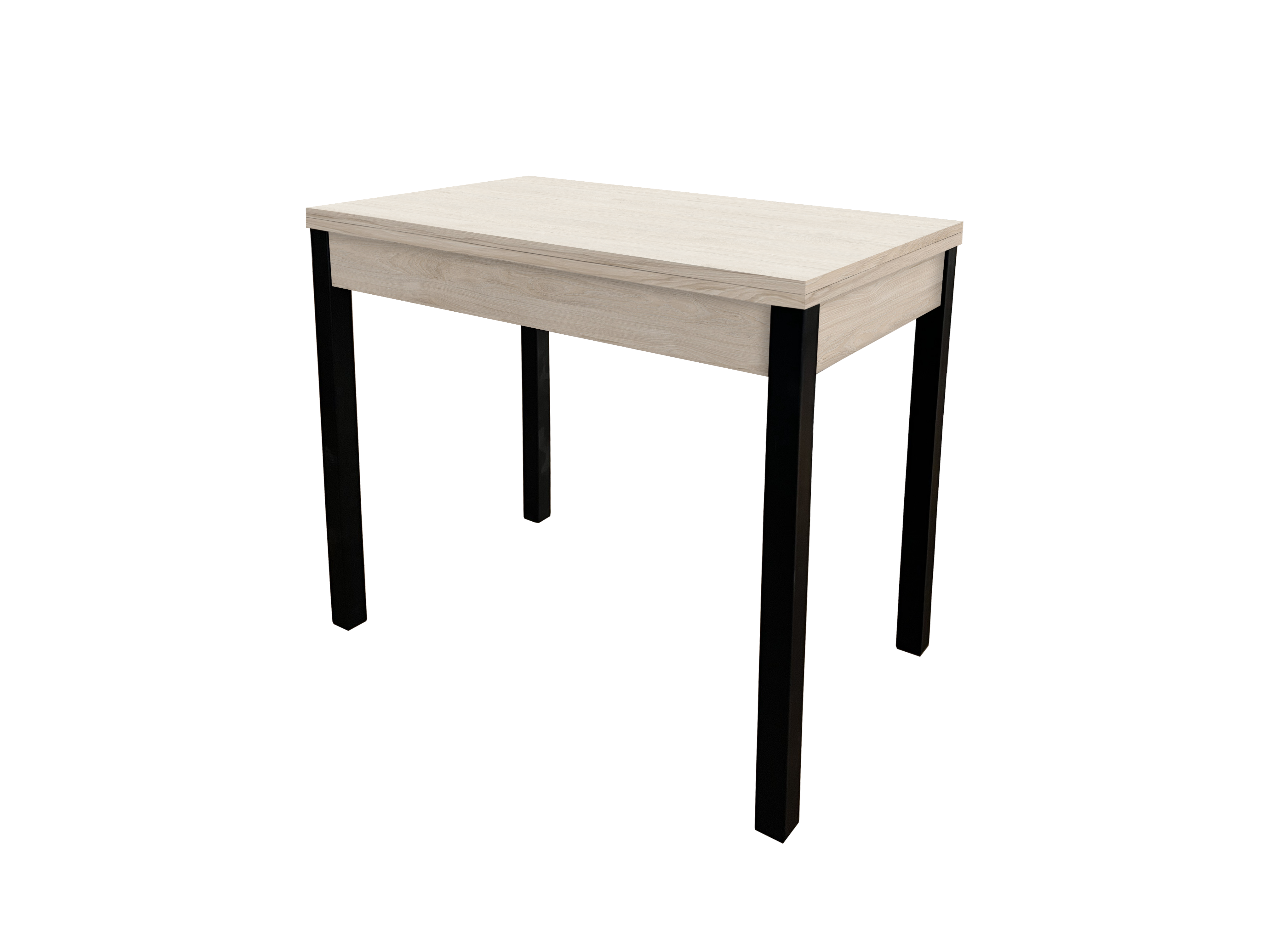 Стол-трансформер обеденный ART IN HEAD Lunch ЛДСП раскладной 90/30х60/30 см Гикори рокфорд светлый/Черный (TB19060000030) - фото 1 Стол-трансформер обеденный ART IN HEAD Lunch ЛДСП раскладной 90/30х60/30 см Гикори рокфорд светлый/Черный (TB19060000030) - фото 1