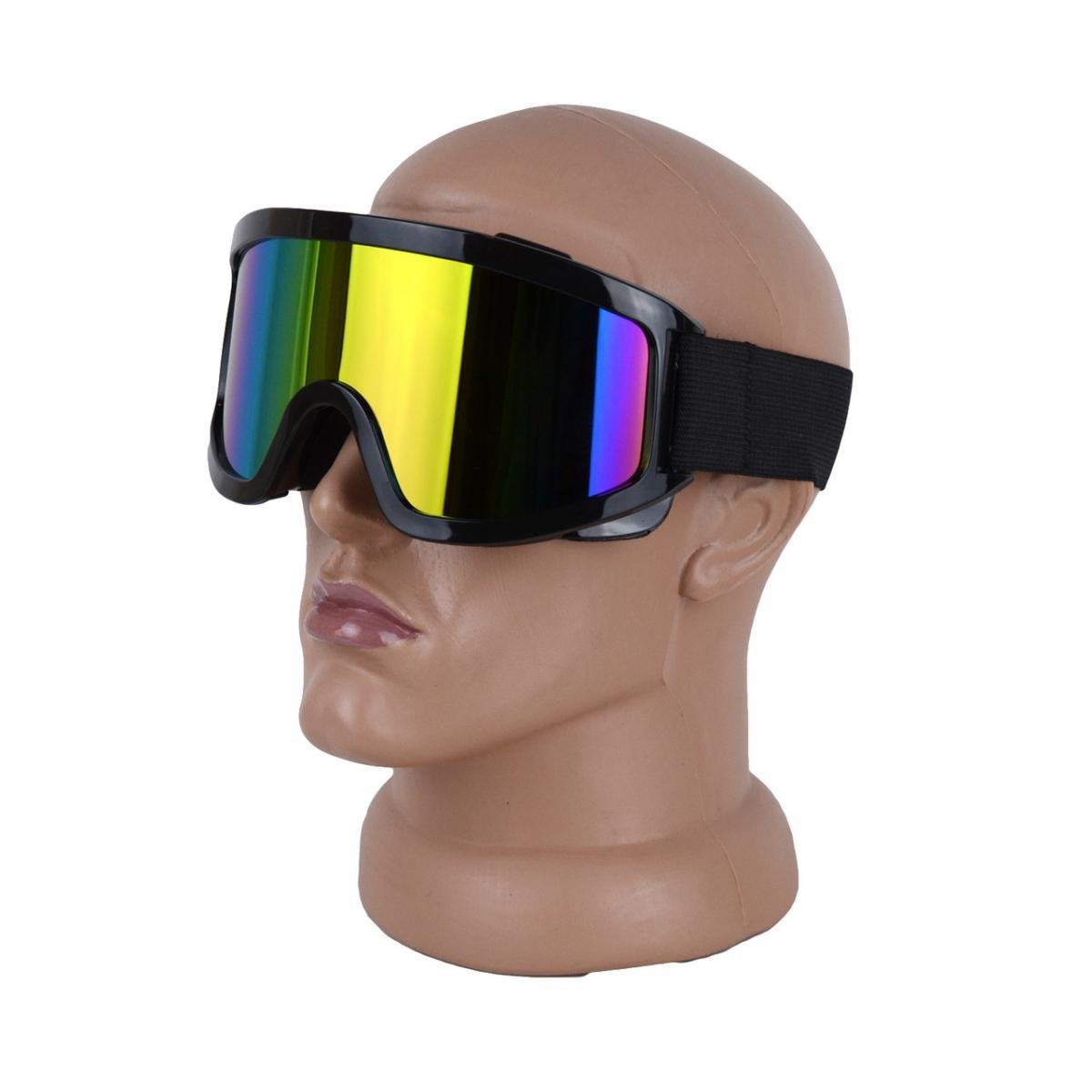 Маска-очки для спорта с вентиляцией радуга (МГ-1001-51) - фото 2
