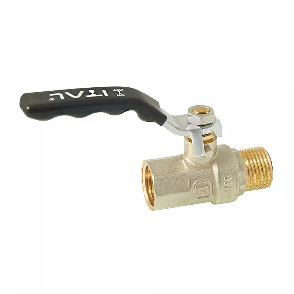 Кран кульовий ITAL PN40 ВЗ ручка 1/2" Нікель (1046053) - фото 2 Кран кульовий ITAL PN40 ВЗ ручка 1/2" Нікель (1046053) - фото 2