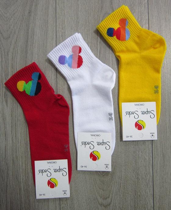 Носки демисезонные универсальные Super Socks 004.146 Микки Маус р. 36-40 Ассорти