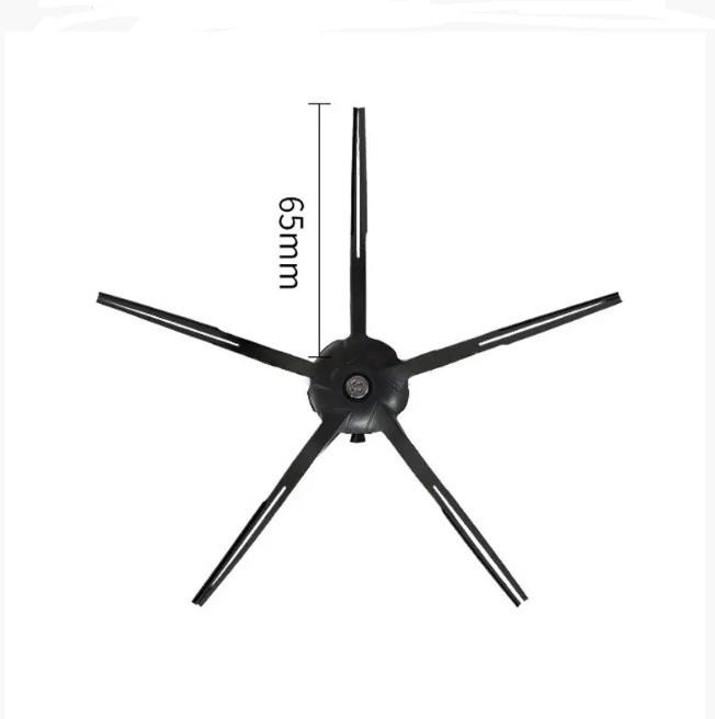 Бічні щітки для робота-пилососа Xiaomi RoboRock E4/S6 MaxV/S4/S5 Max/S6/S6 PURE Black - фото 3