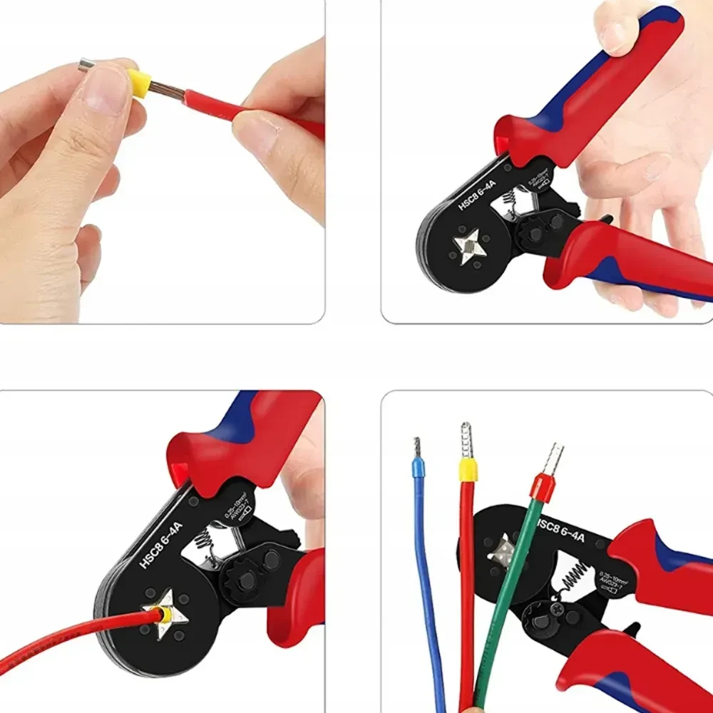 Кримпер HSC8-4A для обжима кабельных наконечников с наконечниками 1200 шт. (2776323805) - фото 5