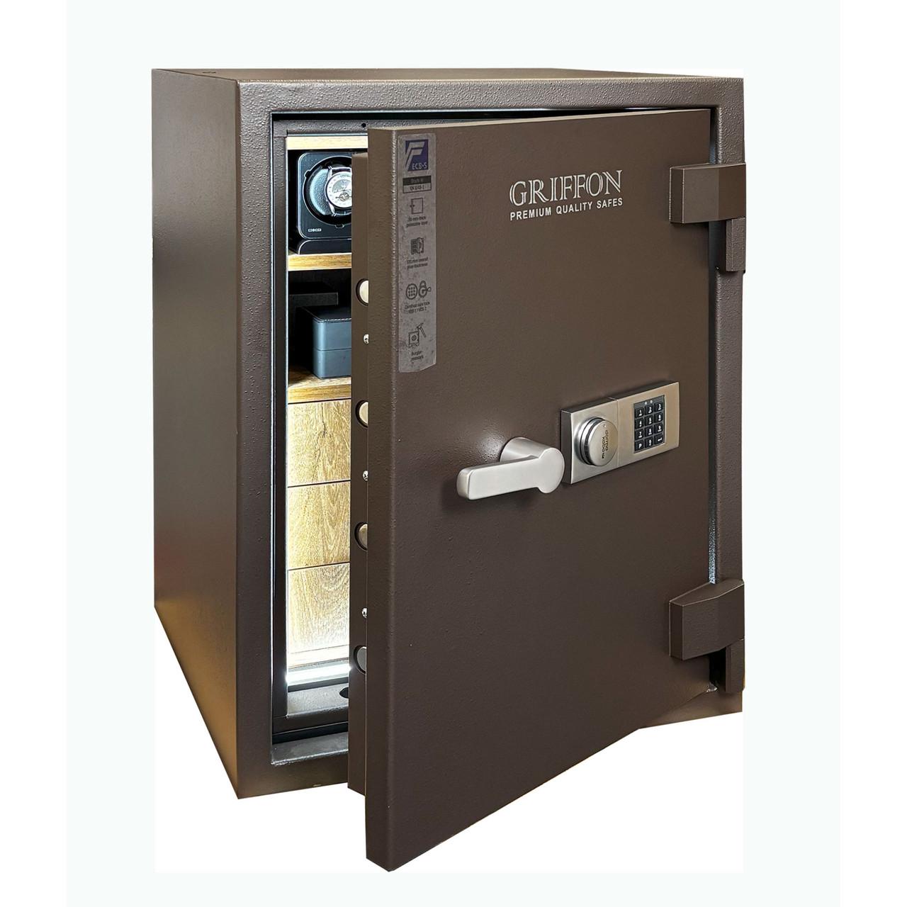 Сейф зламостійкий Griffon CLE III.80.EW COMBI Brown (29747387) - фото 2 Сейф зламостійкий Griffon CLE III.80.EW COMBI Brown (29747387) - фото 2