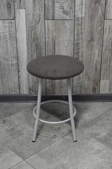 Табурет кухонний Муза з м'яким сидінням 30х45 см Сірий/Сірий (28374234)