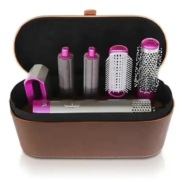 Фен-щітка UKC 9234 1000 Вт 5в1 в кейсі Рожевий (GR-05288)