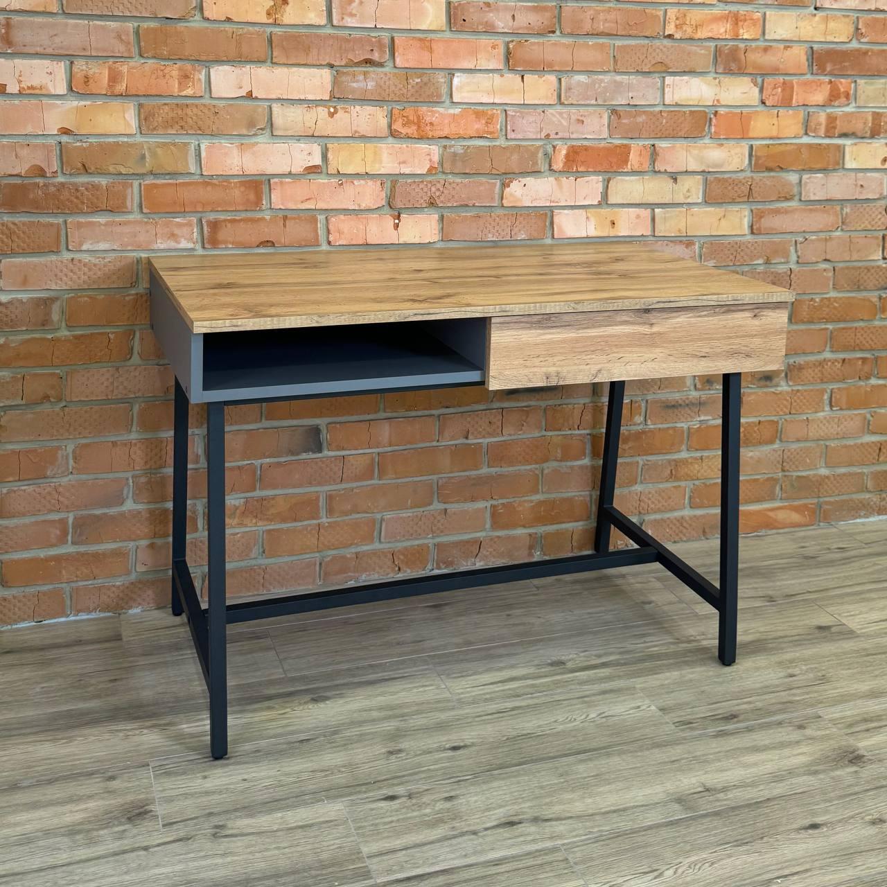 Стол офисный прямой Loft УТП024518 с ящиком металлический Стол офисный прямой Loft УТП024518 с ящиком металлический