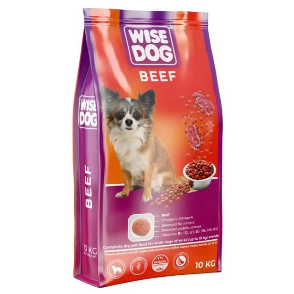 Корм для собак Wise Dog Beef говядина 24/13 10 кг (000024501)