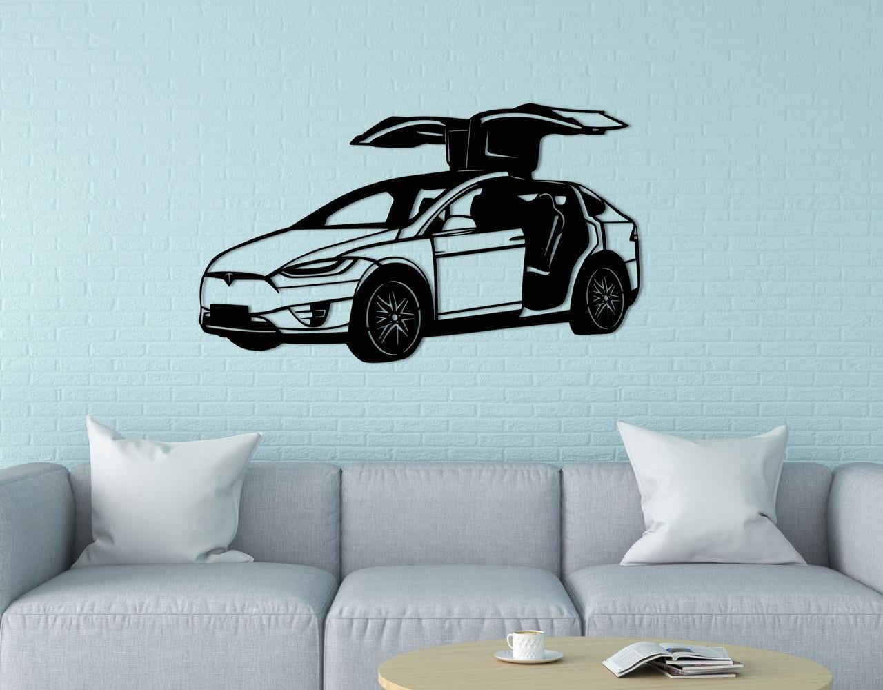 Декоративное панно на стену Upwood Decor Tesla 50х85 см Black (1584733574)