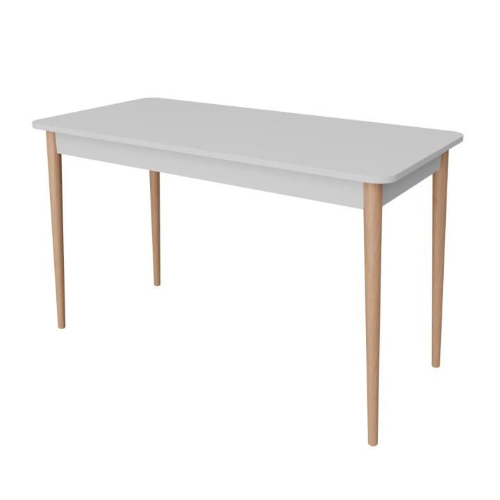 Стол обеденный прямоугольный Неман Моно 1180х580 мм Белый/Ольха (46359)