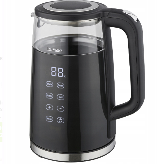 Електрочайник Kamille з регулятором температури та сенсорною панеллю 2200 Вт 1,7 л (30445478)