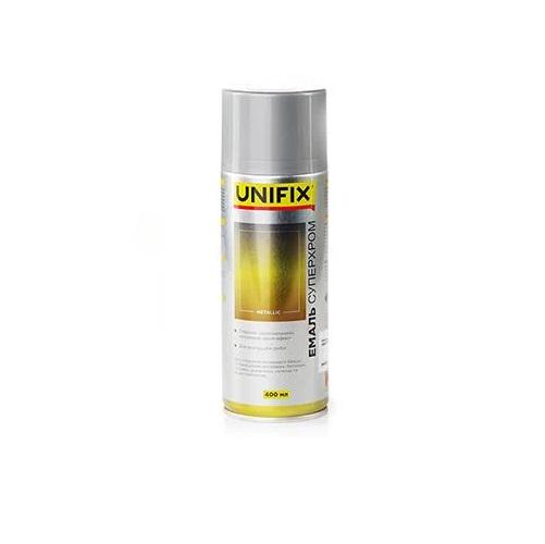 Эмаль акриловая Unifix Суперхром с зеркальным эффектом 400 мл Серебрянный (84590)