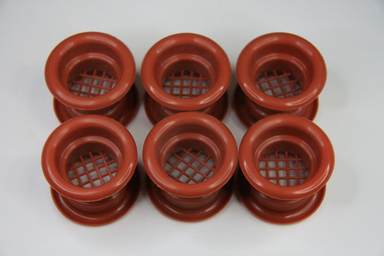 Вентиляционная решетка AirRoxy дверная пластиковая втулка 6 шт. Calvados (02-119) Вентиляционная решетка AirRoxy дверная пластиковая втулка 6 шт. Calvados (02-119)