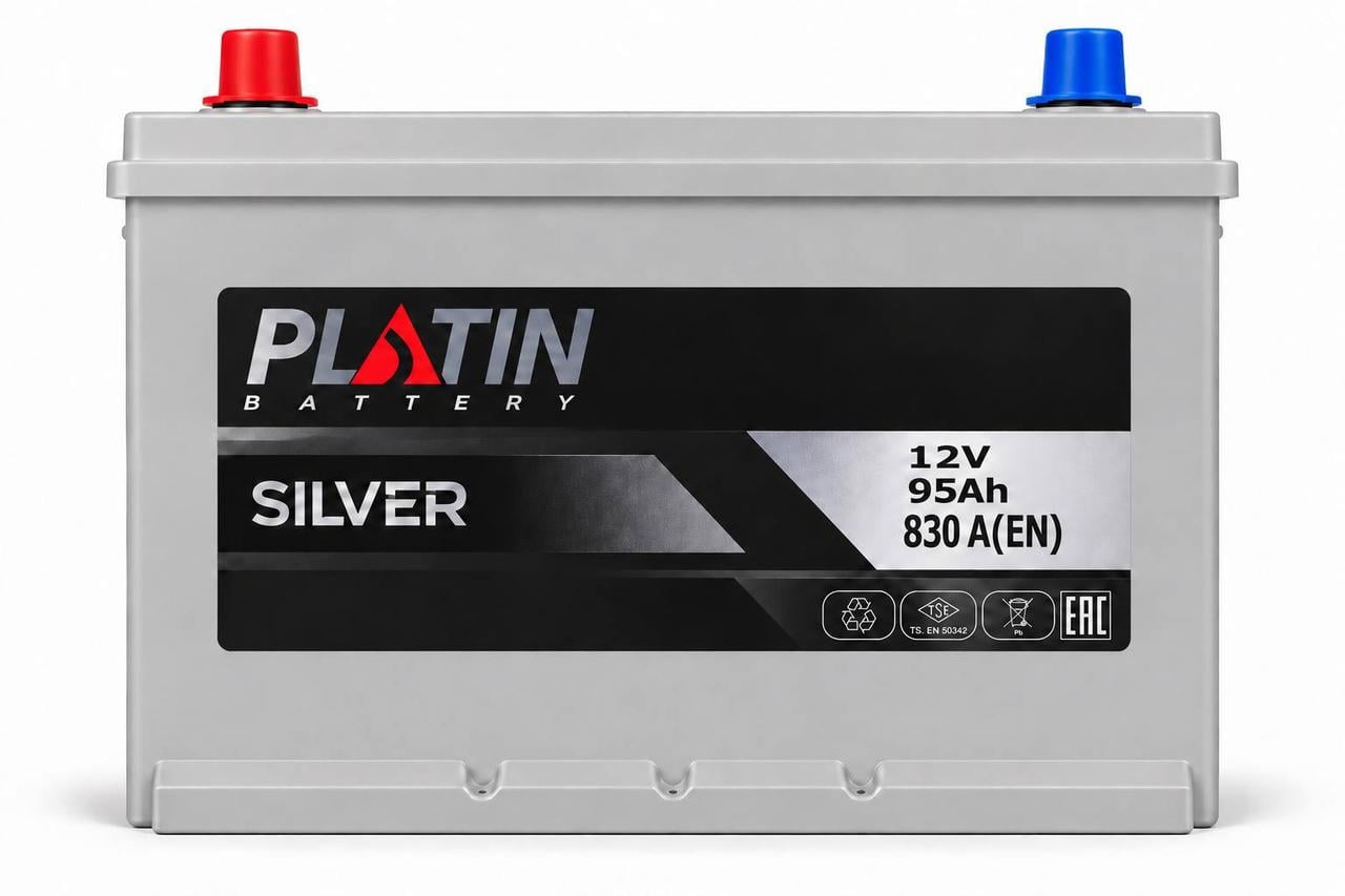 Акумулятор автомобільний Platin Silver Asia 95 Ah 830A L+ 12V (3213345974) Акумулятор автомобільний Platin Silver Asia 95 Ah 830A L+ 12V (3213345974)