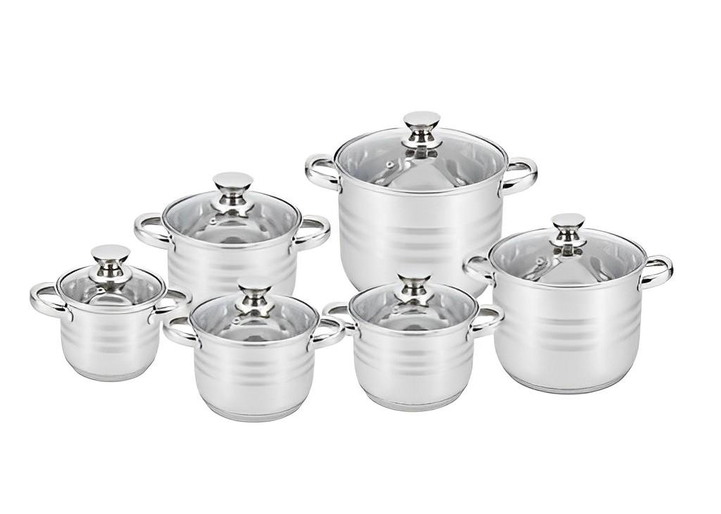 Набор кастрюль UNIQUE UN-5035 12 пр. 2,1-6,5 л с кришками (17062021_34)