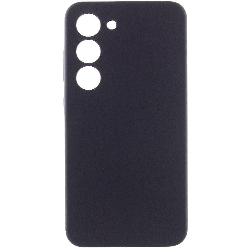 Противоударный чехол Silicone Cover Lakshmi Full Camera (AAA) для Samsung Galaxy S24+ Черный / Black