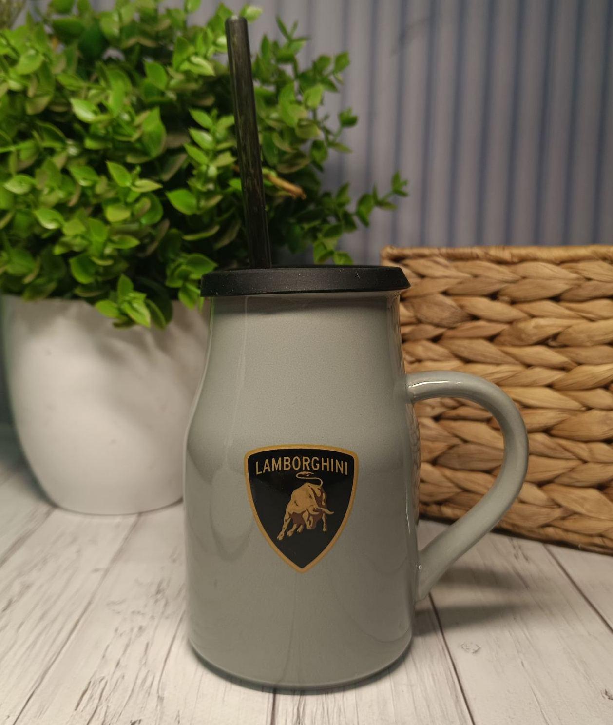 Кружка с крышкой и трубочкой Great Coffee Авто-Итали 400 мл (52998)