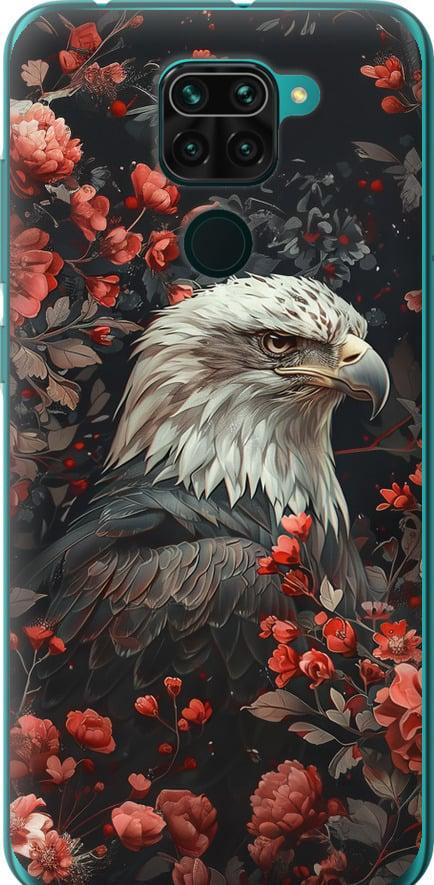 Чохол на Xiaomi Redmi Note 9 Квітковий вартовий (6102t-2017-42517)