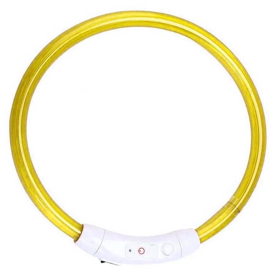 Ошейник iPets LC-01 с LED свечением L Желтый - фото 2 Ошейник iPets LC-01 с LED свечением L Желтый - фото 2